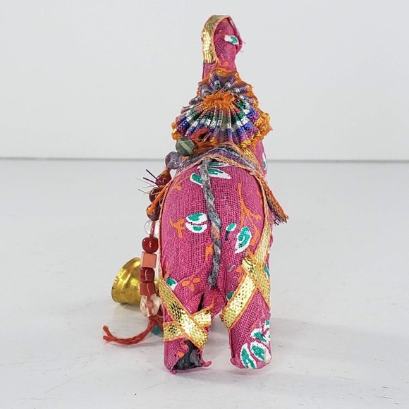Pink Elephant Lucky Trunk Up Decorative Bell - Picture 5 of 7